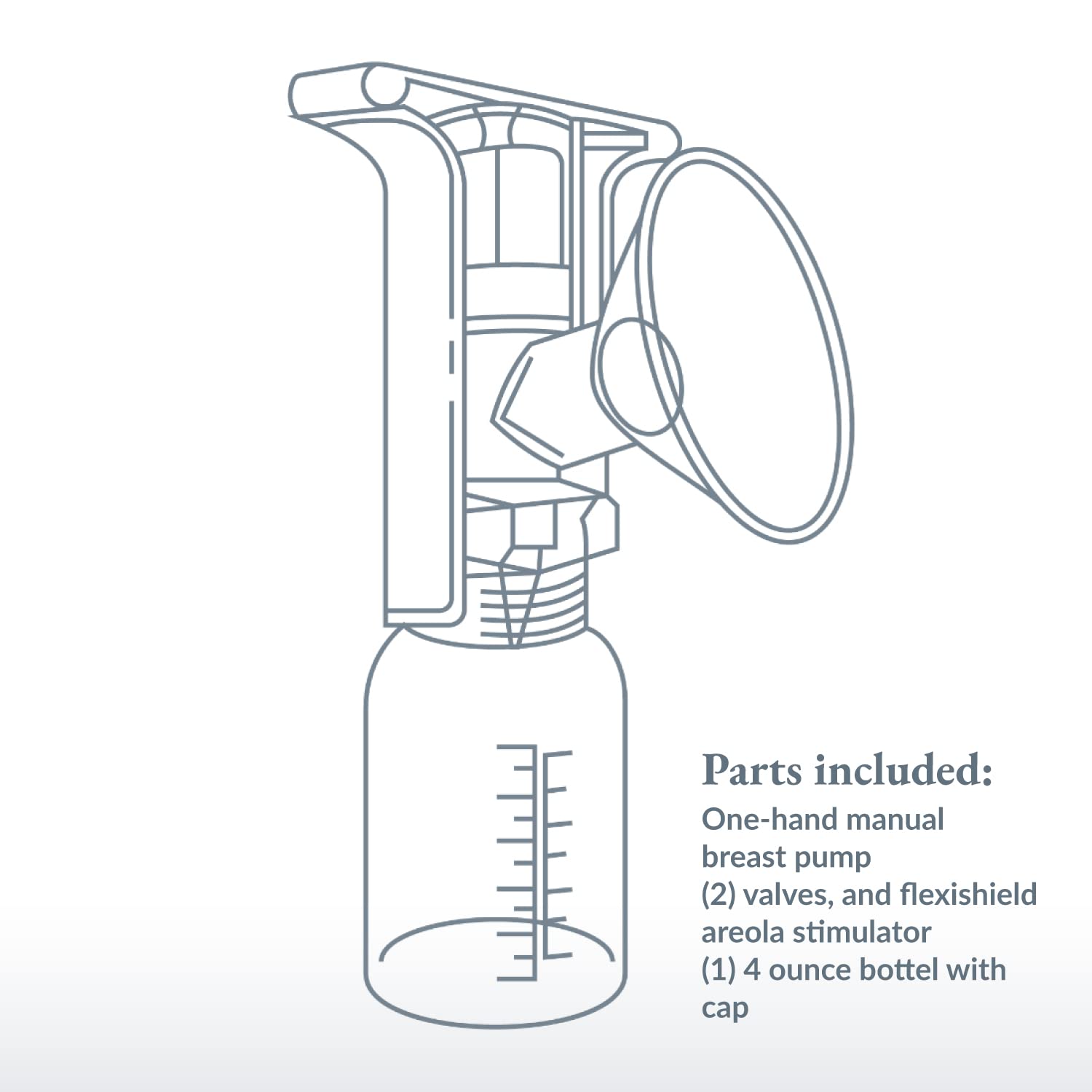 Ameda Portable Manual Breast Pump - New Baby New Paltz
