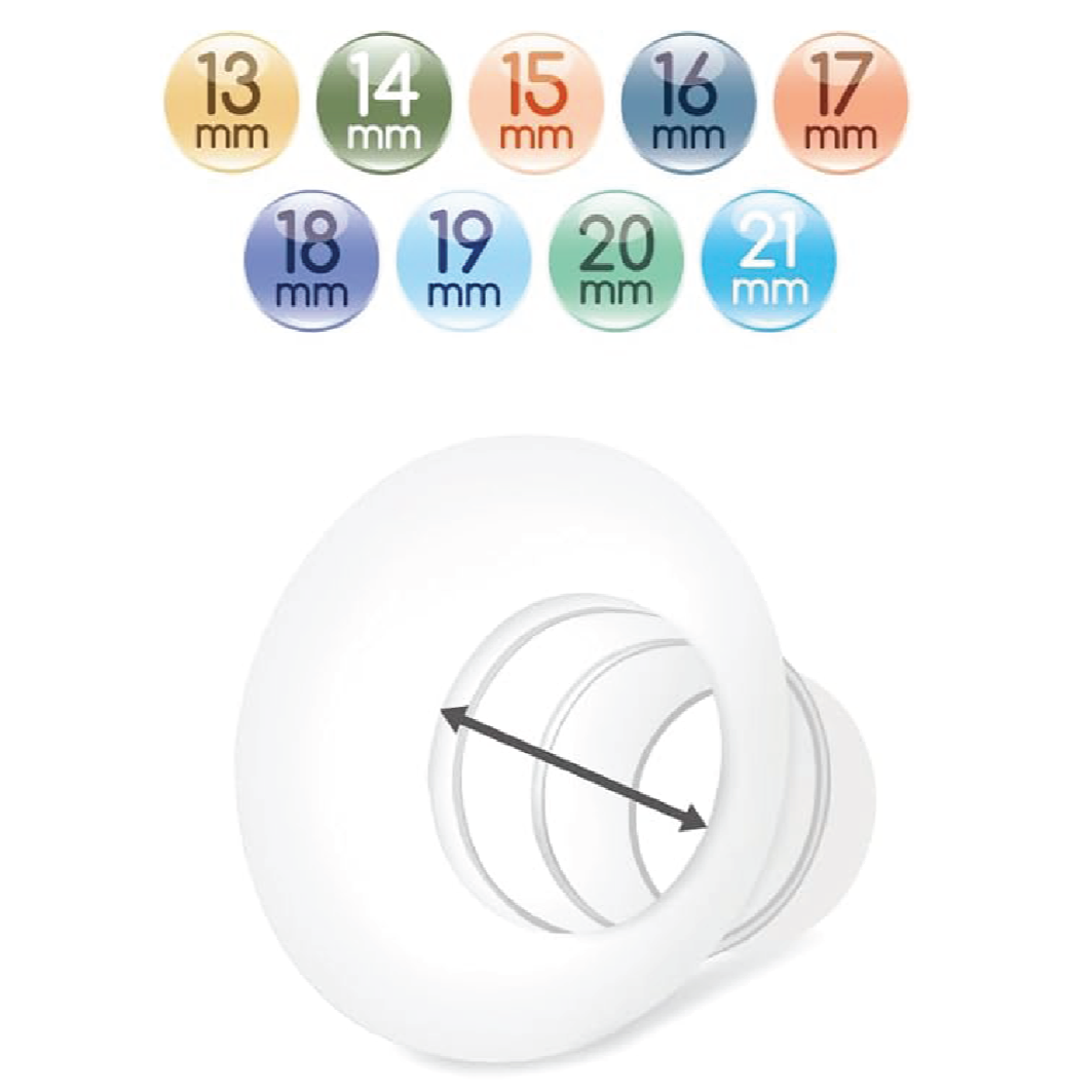 Maymom “SHORT” Silicone Flange Inserts - Compatible with Elvie Single/Double Electric Pump, Elvie Stride (24mm) - New Baby New Paltz