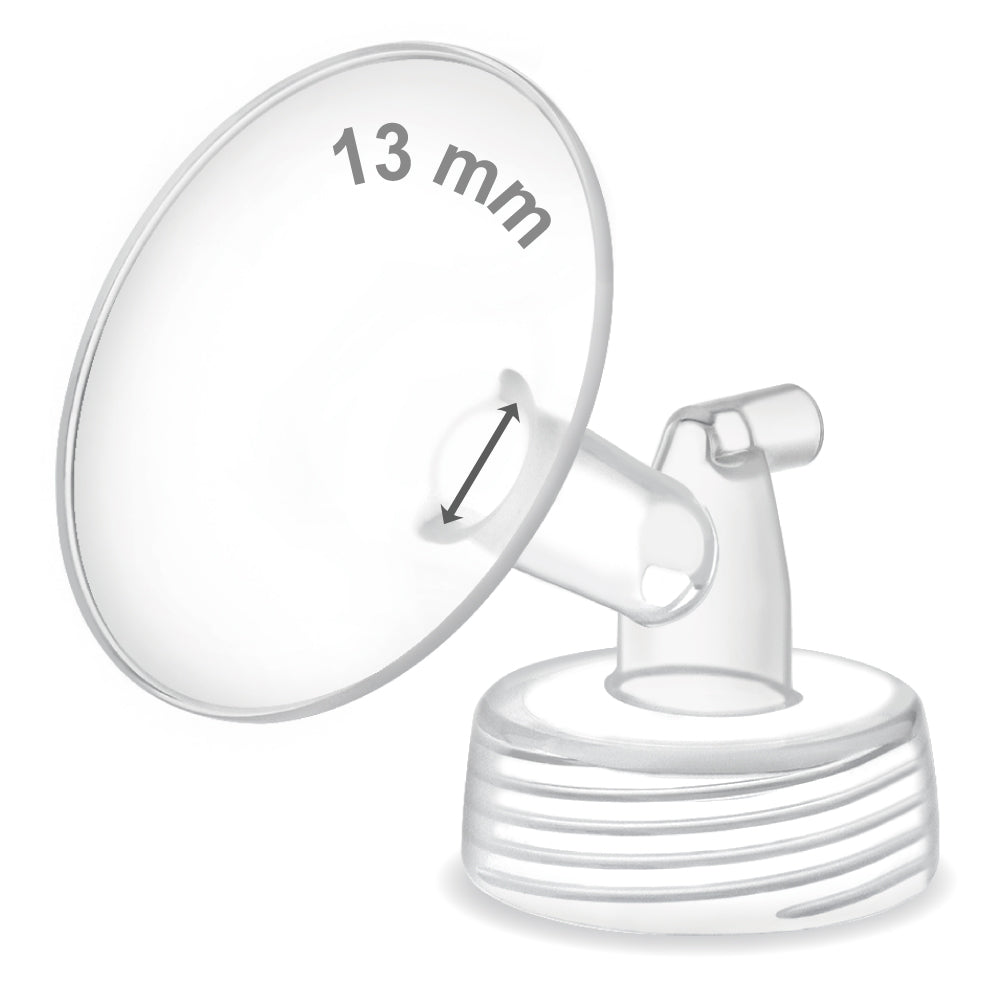 Maymom Wide Neck Pump Flange (single) compatible w/Spectra S1/S2 Pumps; One Piece Wide Mouth Flange