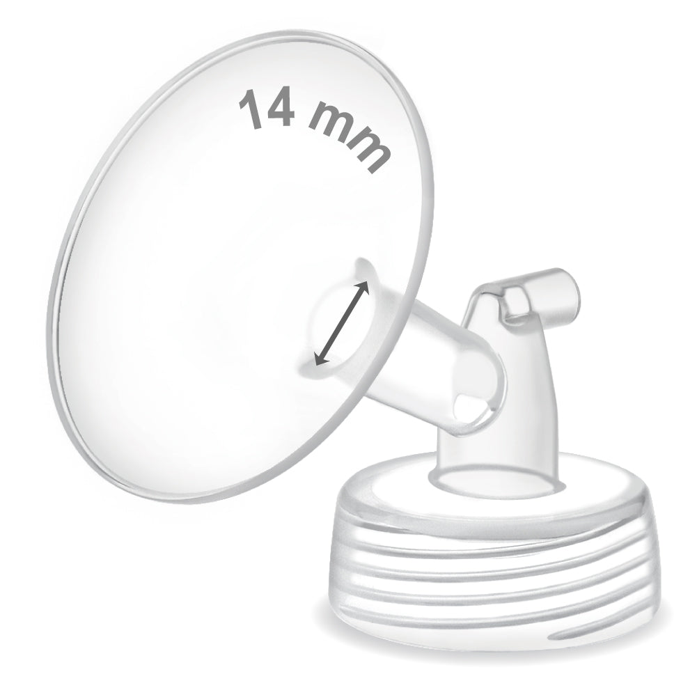 Maymom Wide Mouth Pump Flange (single) compatible w/Spectra S1/S2 Pumps; One Piece Wide Mouth Flange - New Baby New Paltz