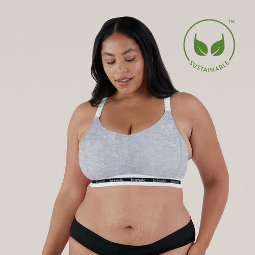 Bravado Original Full Cup Nursing Bra Heather Gray - New Baby New Paltz