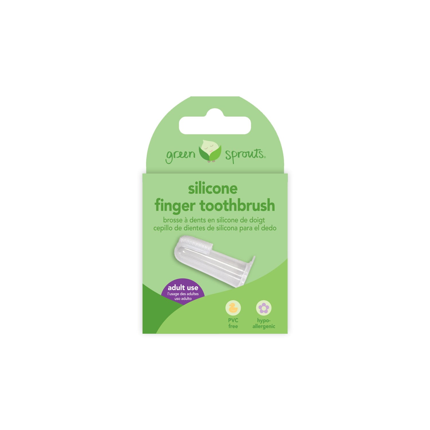 Green Sprouts Silicone Finger Toothbrush - New Baby New Paltz