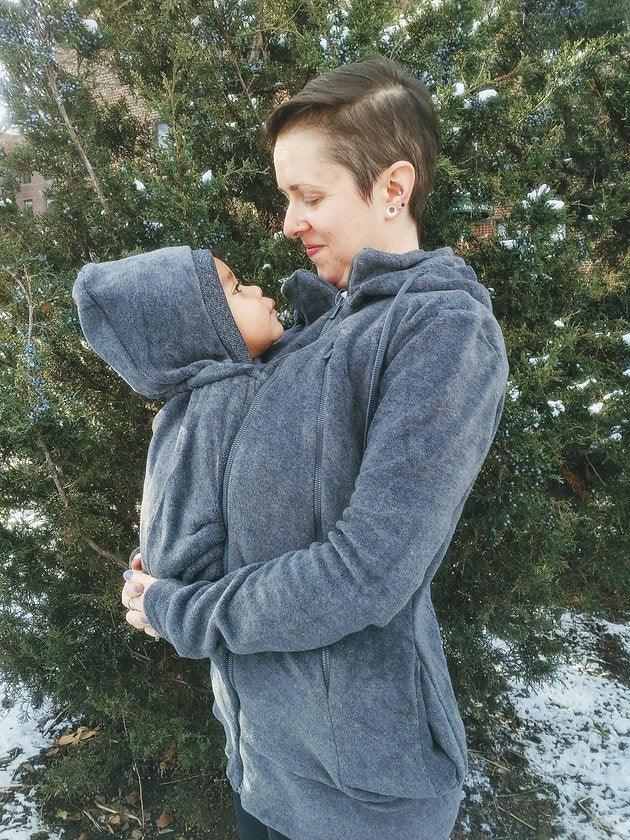 Tasku Babi Whole Mama Fleece- Cherry 44 (S) - New Baby New Paltz