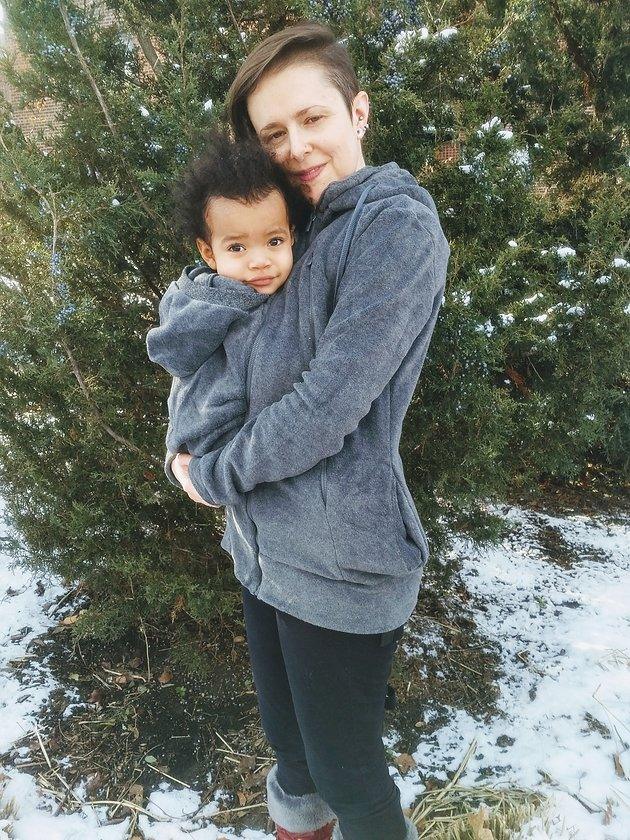 Tasku Babi Whole Mama Fleece- Black - New Baby New Paltz