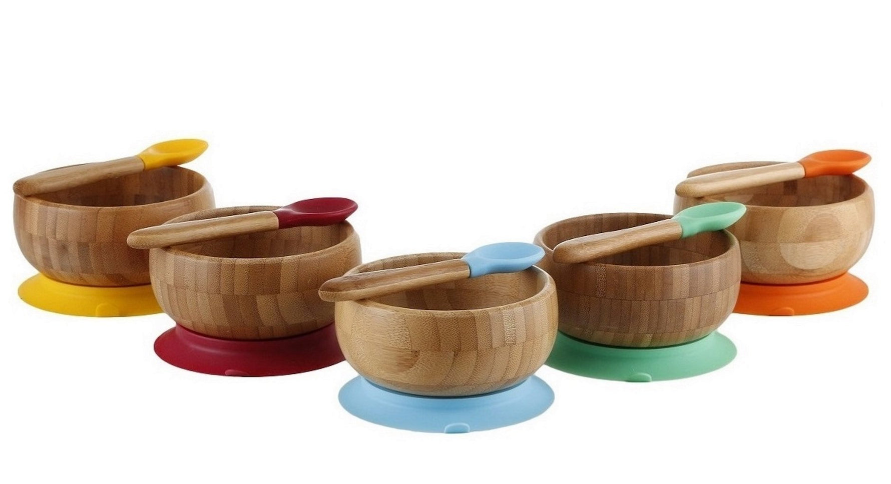 Avanchy Bamboo Suction Baby Bowl + Spoon - New Baby New Paltz