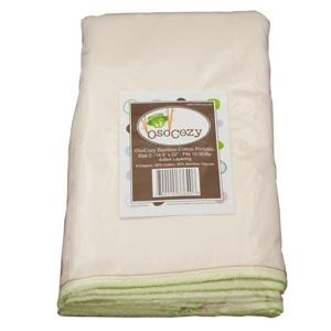 OsoCozy Regular Bamboo Cotton Prefolds 6 pk - New Baby New Paltz