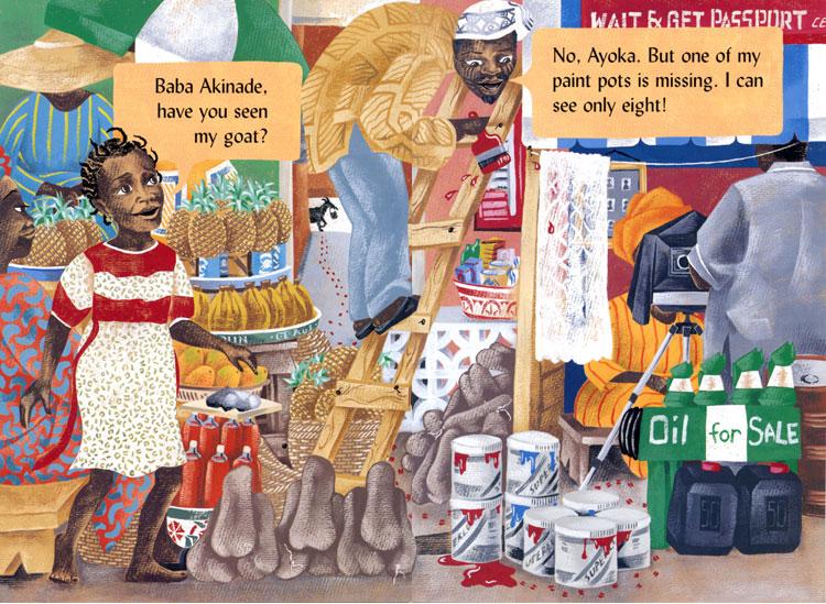 Barefoot Books Catch that Goat! A Market Day in Nigeria by Polly Alakija - New Baby New Paltz