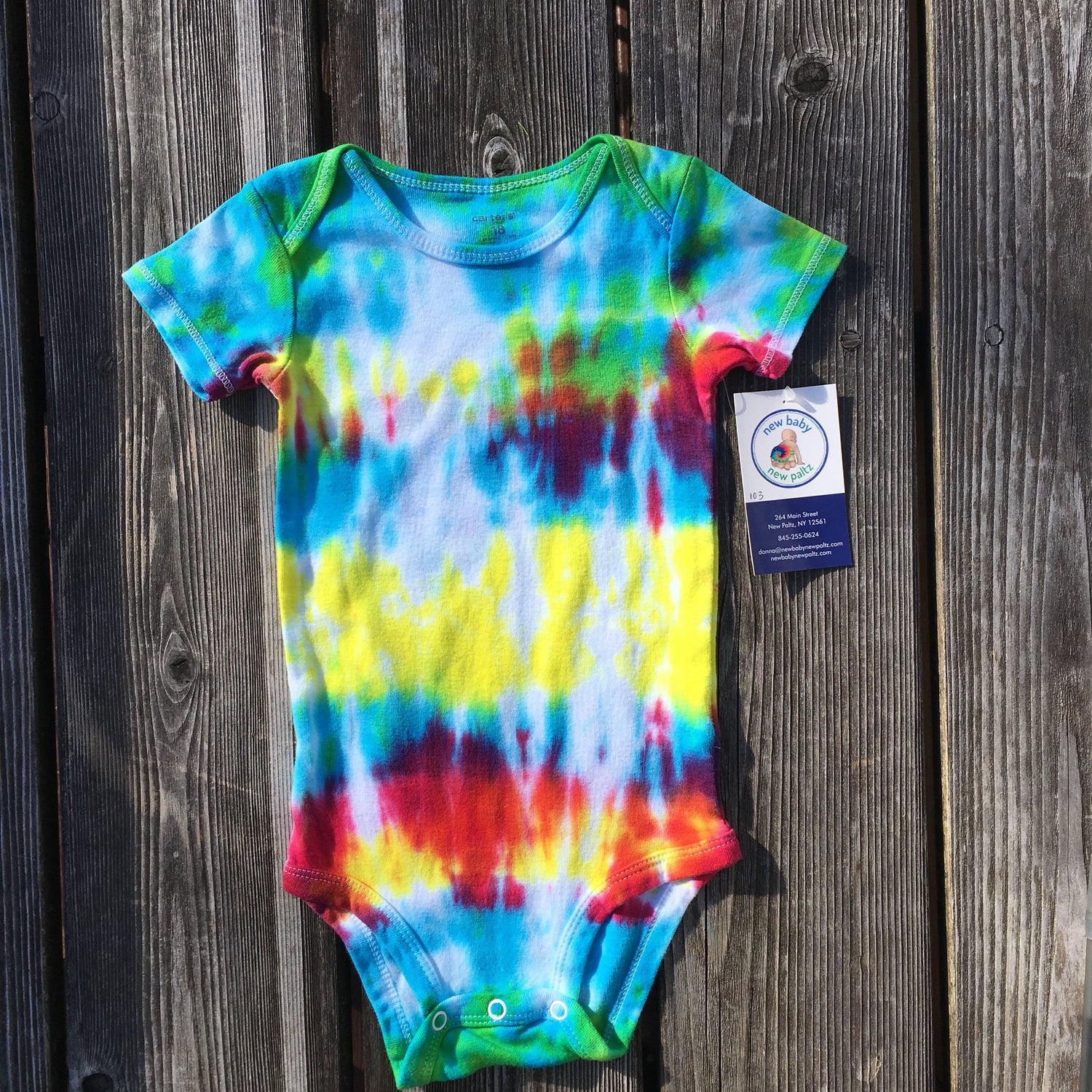 Tie Dye Onesie -18M - New Baby New Paltz