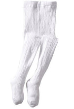 Jefferies Cable Knit Tights White 18-24M - New Baby New Paltz