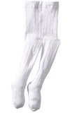 Jefferies Cable Knit Tights White - New Baby New Paltz