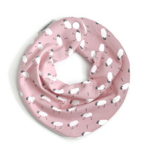 Dolly Lana Baby Bib - Pink Sheep - New Baby New Paltz
