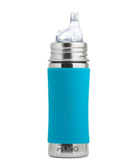 Pura Kiki Stainless Steel Sippy Bottle 11 oz - New Baby New Paltz