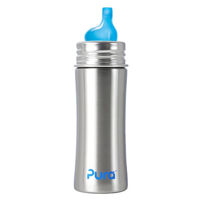 Pura Kiki Stainless Steel Sippy Bottle 11 oz - New Baby New Paltz