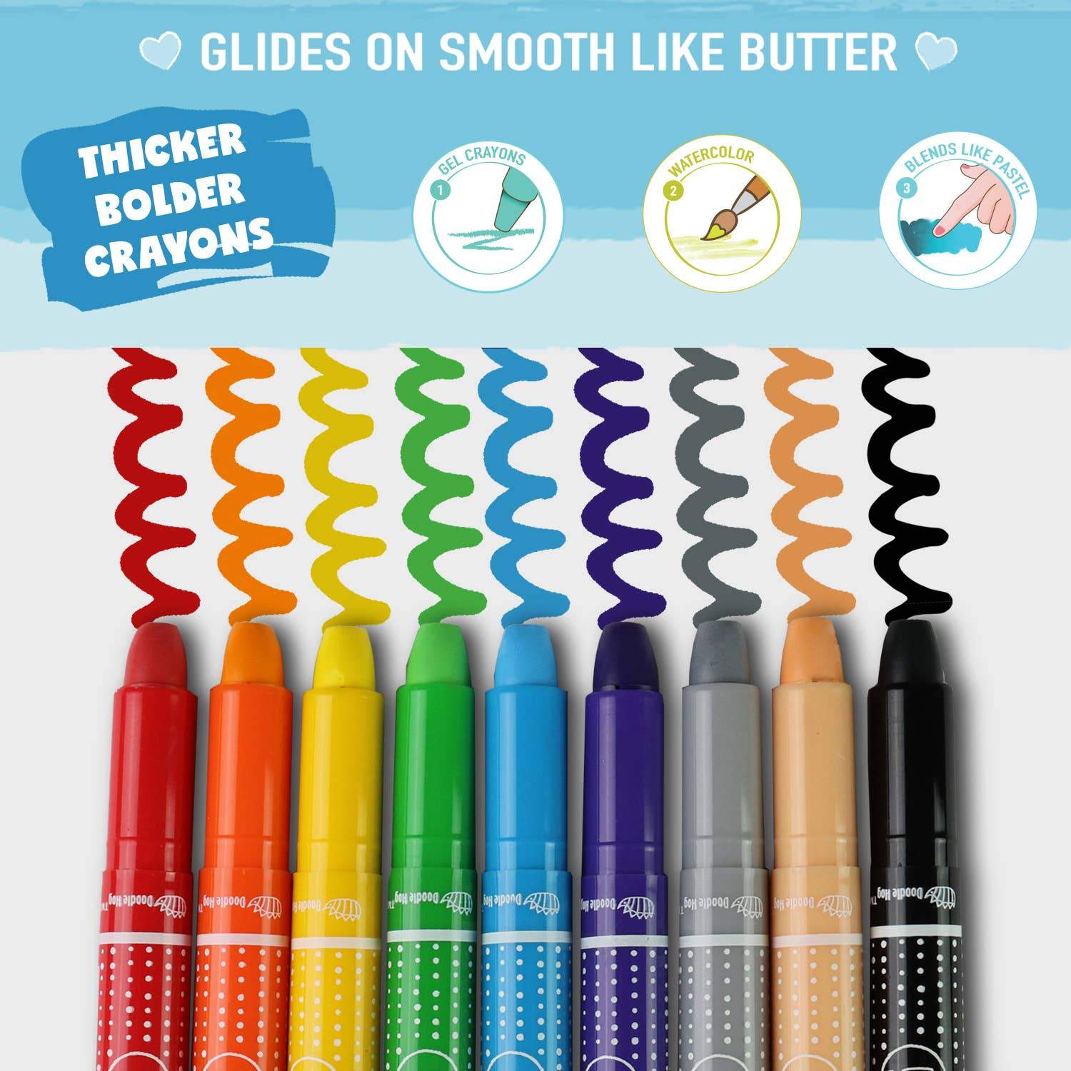 Doodle Hog Not Your Ordinary Crayons - NOYO- Set of 36 - New Baby New Paltz