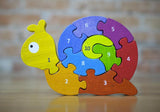 BeginAgain Number Snail Learning Counting Rainbow Puzzle - New Baby New Paltz