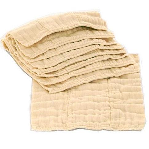 OsoCozy Regular Unbleached Cotton Prefolds 12 pk - New Baby New Paltz