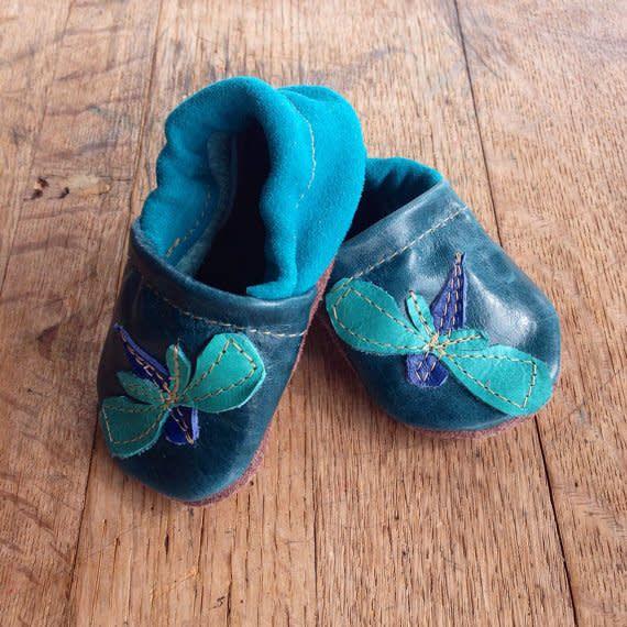 Starry Knight Design Applique Shoes Dragonfly NB - New Baby New Paltz