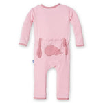 Kickee Pants Applique Coverall Lotus Porcupine w/Snaps 12-18M - New Baby New Paltz