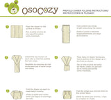 OsoCozy Infant Unbleached Cotton Prefolds 12 pk - New Baby New Paltz