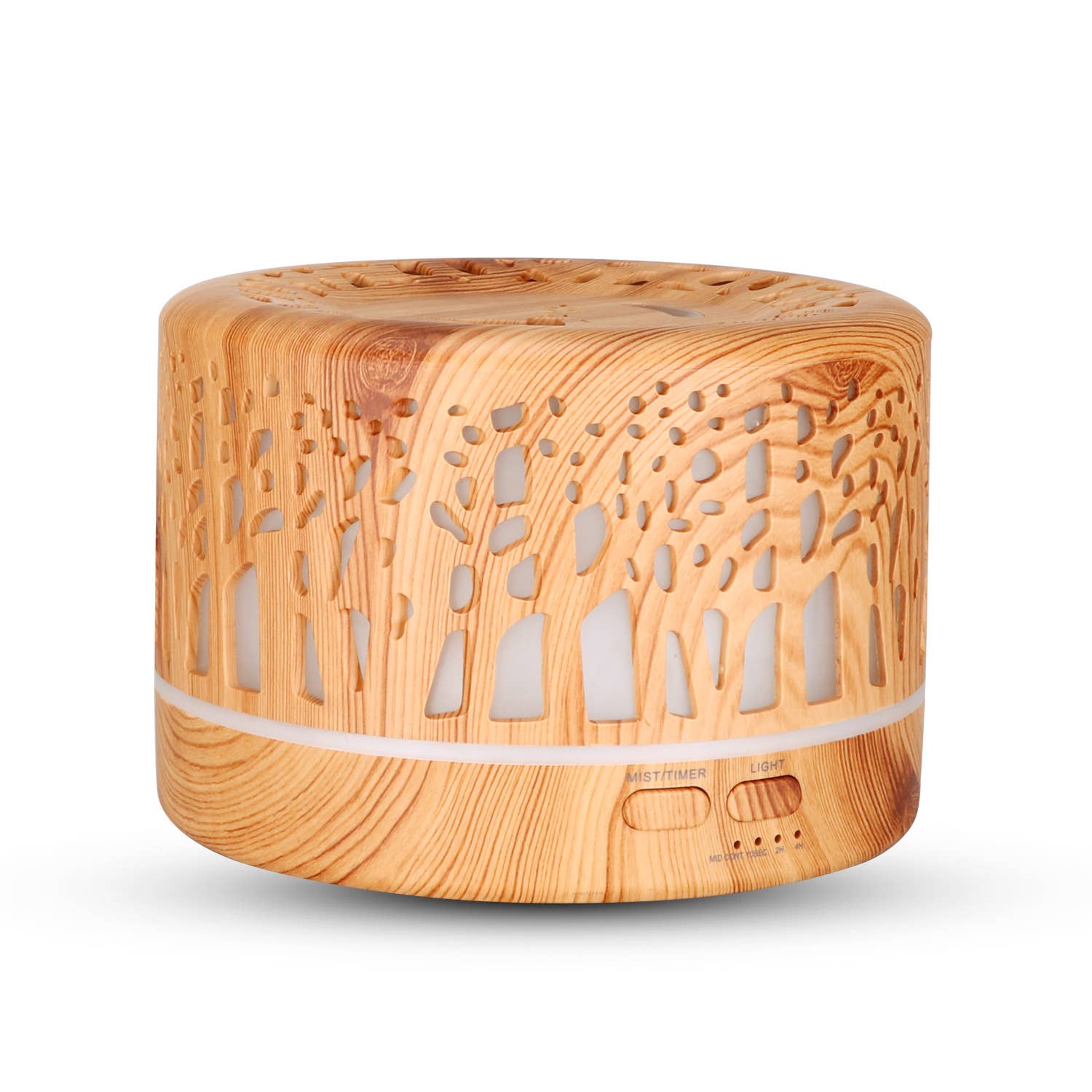 Wild Essentials - Designer 700ml Ultrasonic 5 in 1 Home Diffuser, Light Trees