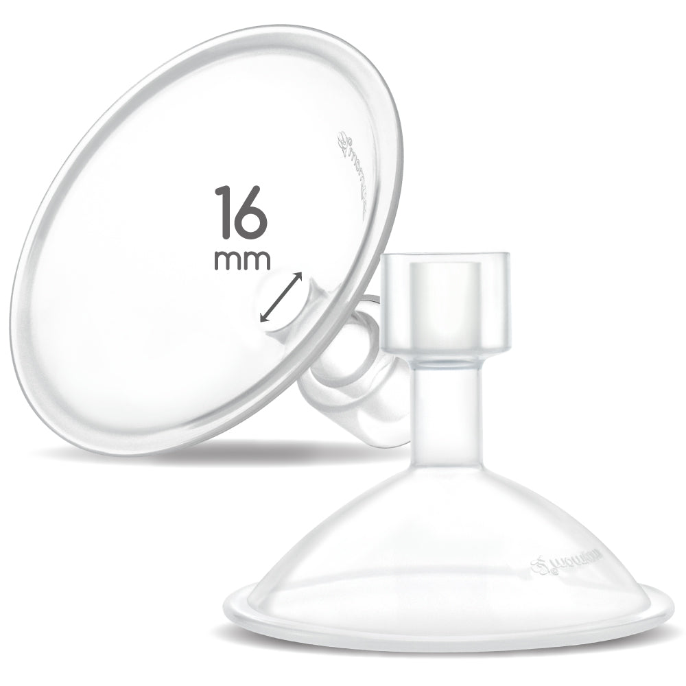 Maymom MyFit Crater Series, half shields; breast pump flanges; Medela compatible, or Spectra with adaptor; 2pc