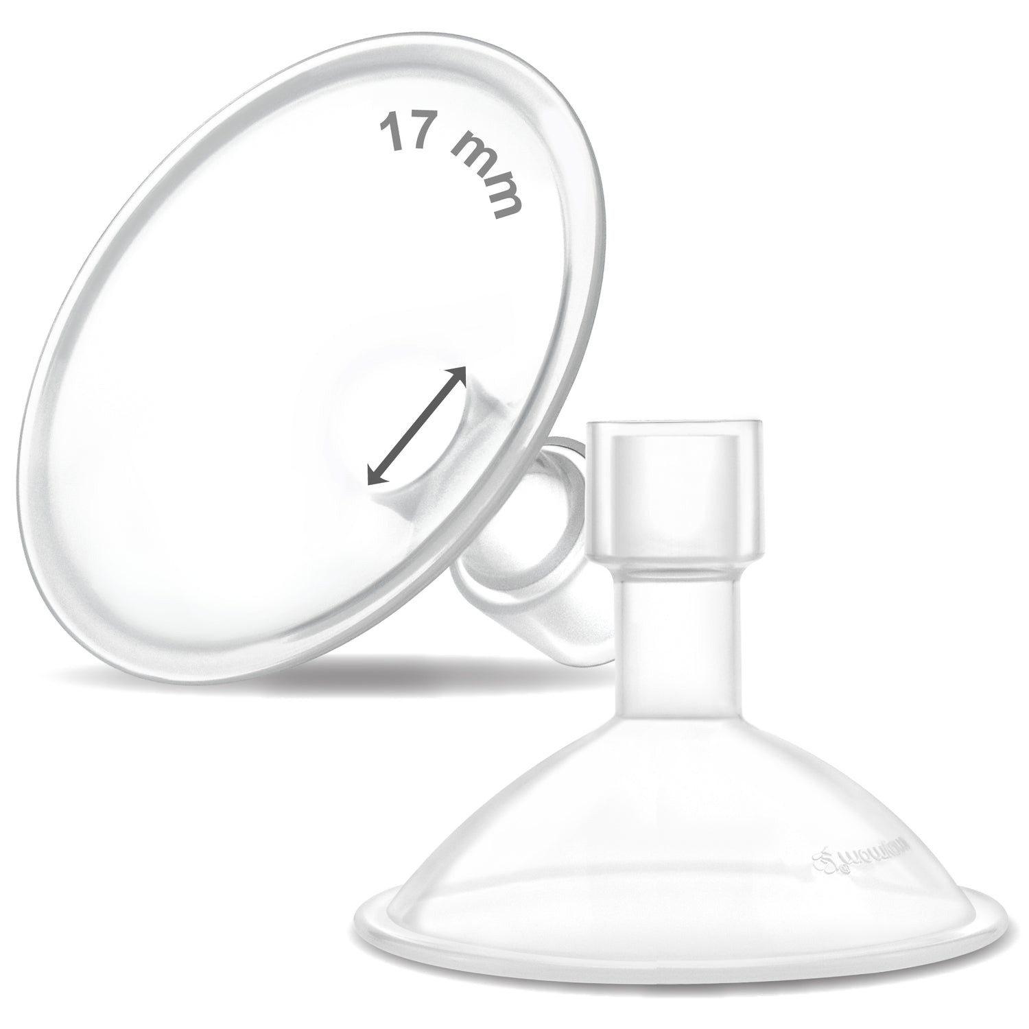 Maymom MyFit Crater Series, half shields; breast pump flanges; Medela compatible, or Spectra with adaptor; 2pc