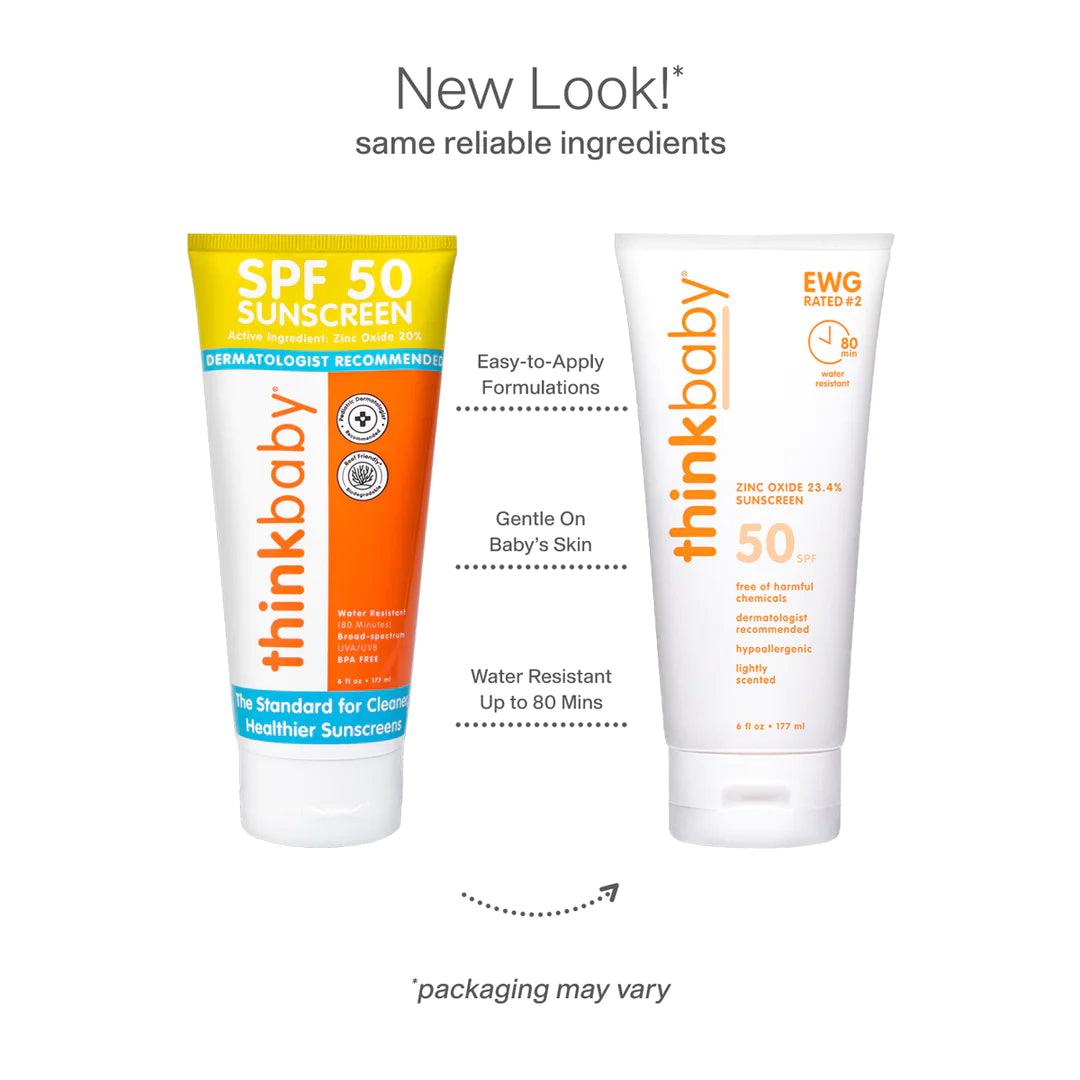 Thinkbaby Safe Sunscreen (6oz) - Family Size - New Baby New Paltz