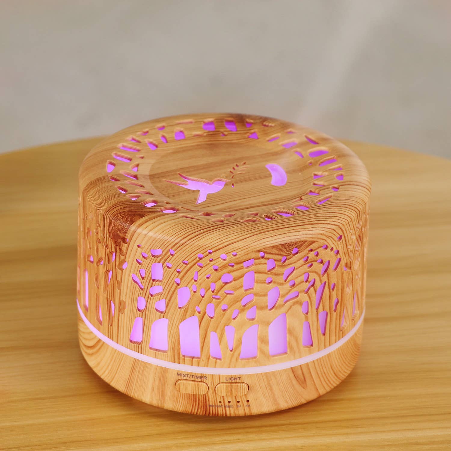 Wild Essentials - Designer 700ml Ultrasonic 5 in 1 Home Diffuser, Light Trees