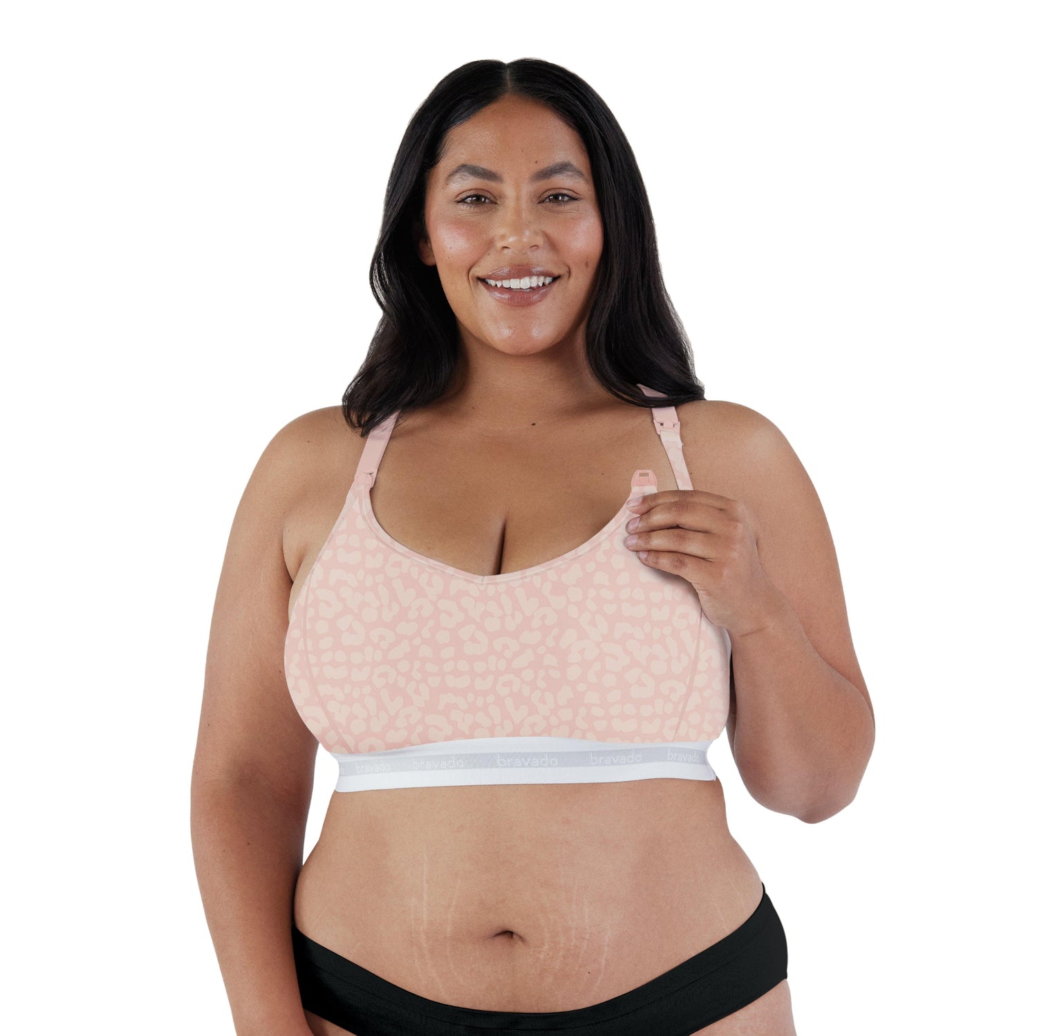 Bravado Original Extended Cup Nursing Bra Pink Leopard - New Baby New Paltz