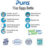 Pura Stainless Steel Sippy Bottle 11 oz - New Baby New Paltz