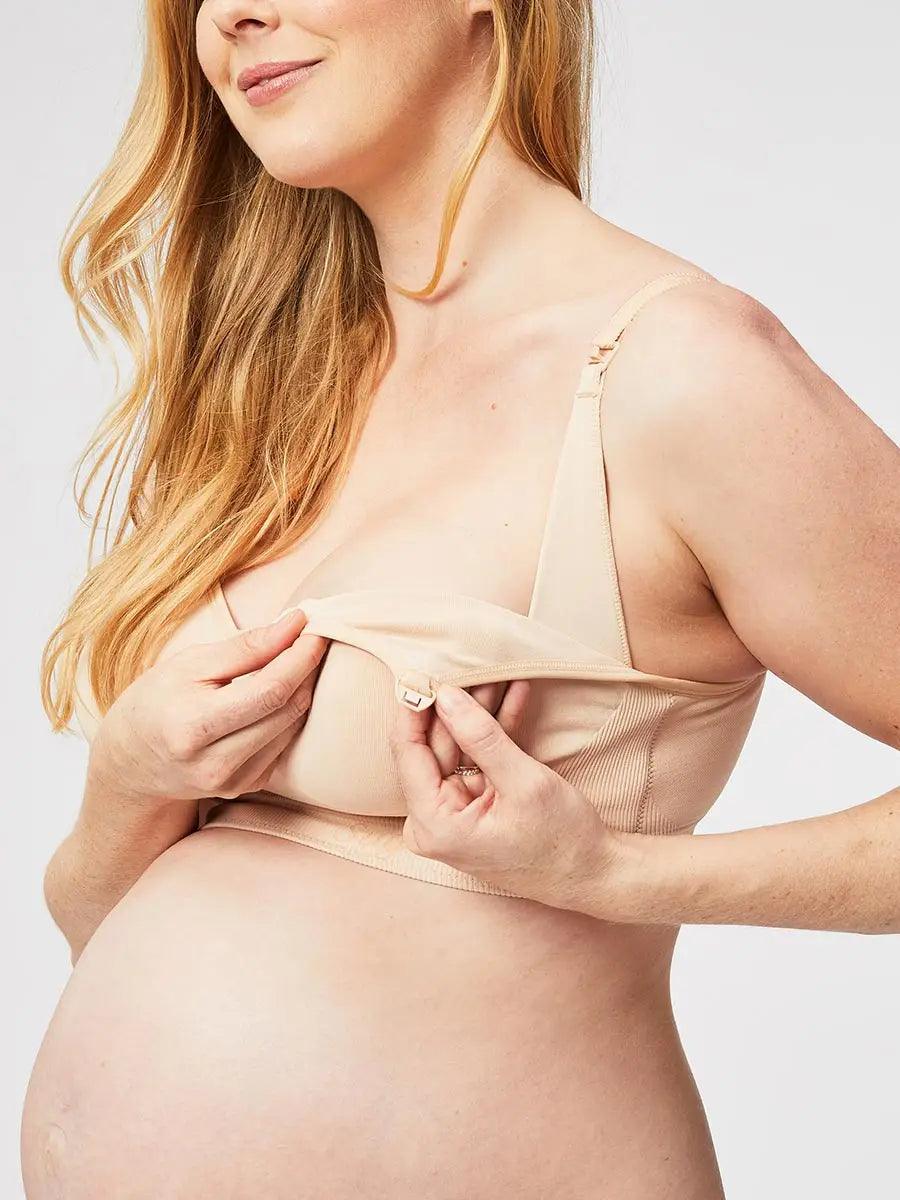 Cake Maternity Sugar Candy Basic Nursing Bralette (for G-K cups) Beige - New Baby New Paltz