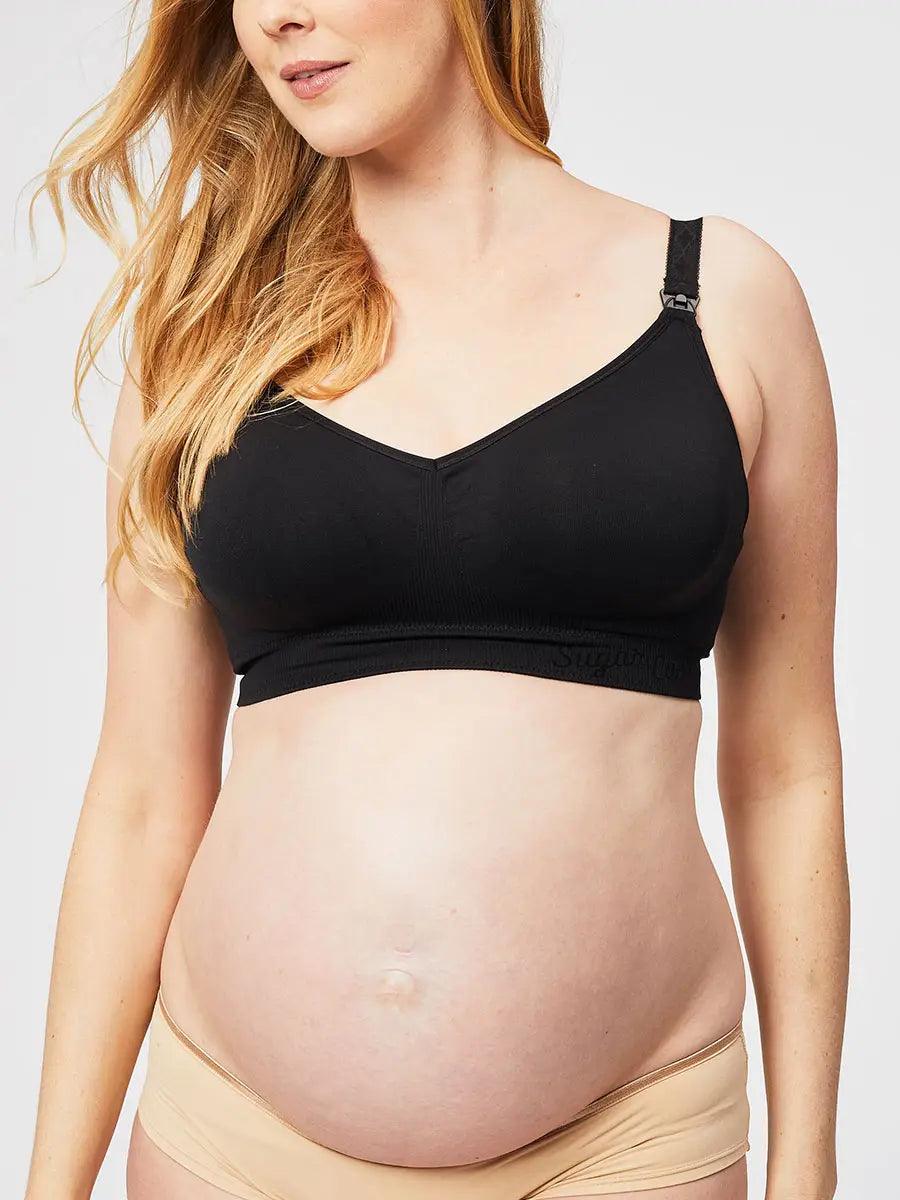 Cake Maternity Sugar Candy Basic Nursing Bralette (for G-K cups) black - New Baby New Paltz