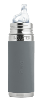 Pura Kiki® 9oz Insulated Sippy Bottle: Slate Sleeve - New Baby New Paltz