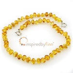 Inspired By Finn Baltic Amber Anklet 11" - New Baby New Paltz