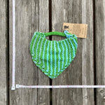 Hand Knit Dish Rag Style Drooly Bib - New Baby New Paltz