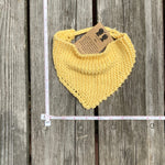 Hand Knit Dish Rag Style Drooly Bib - New Baby New Paltz