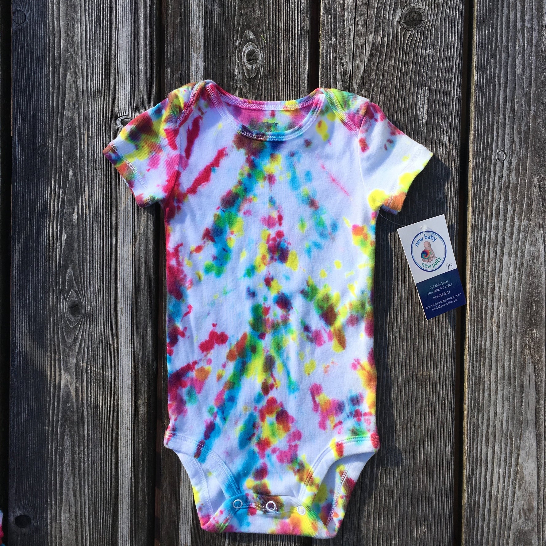 Tie Dye Onesie - New Baby New Paltz