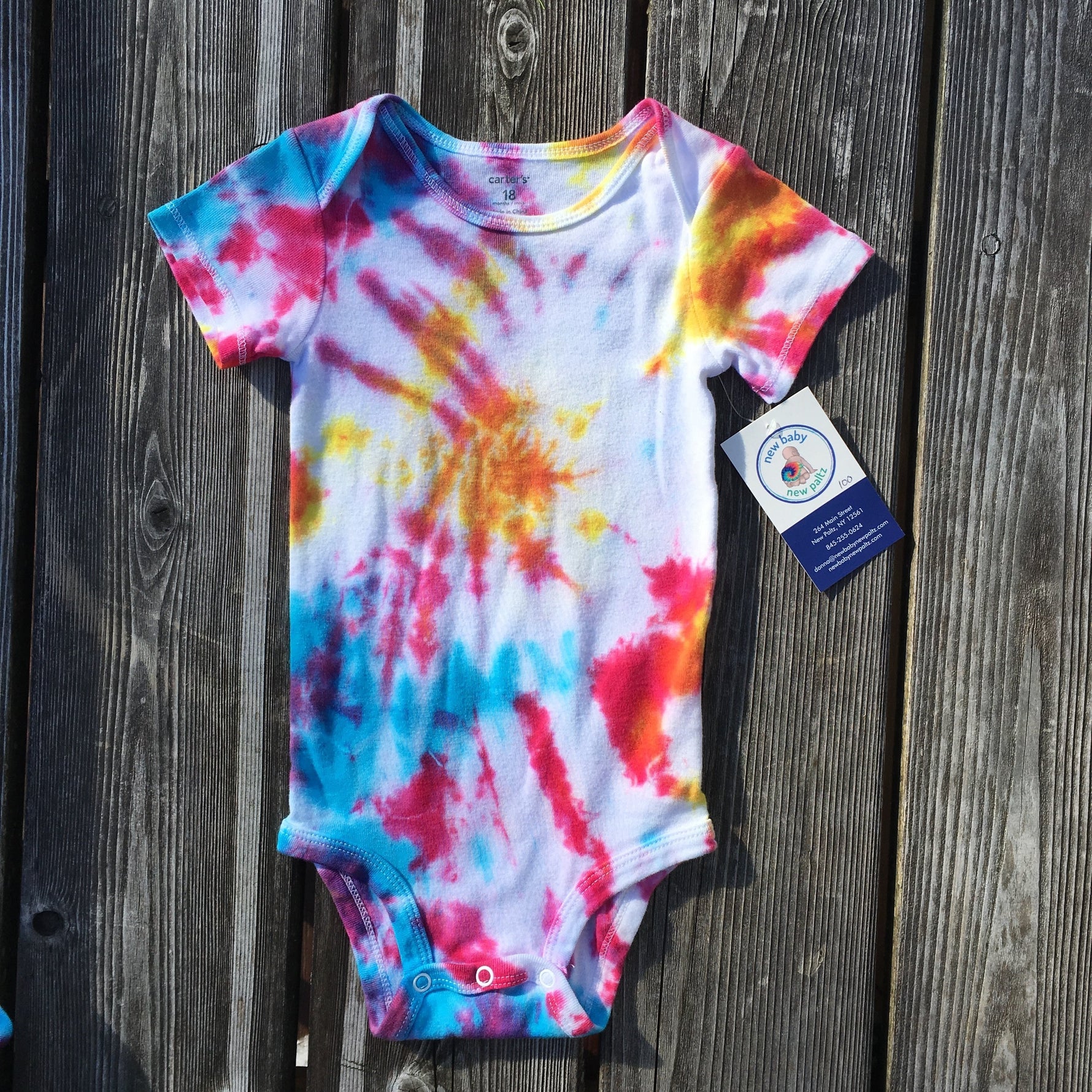 Tie Dye Onesie - New Baby New Paltz