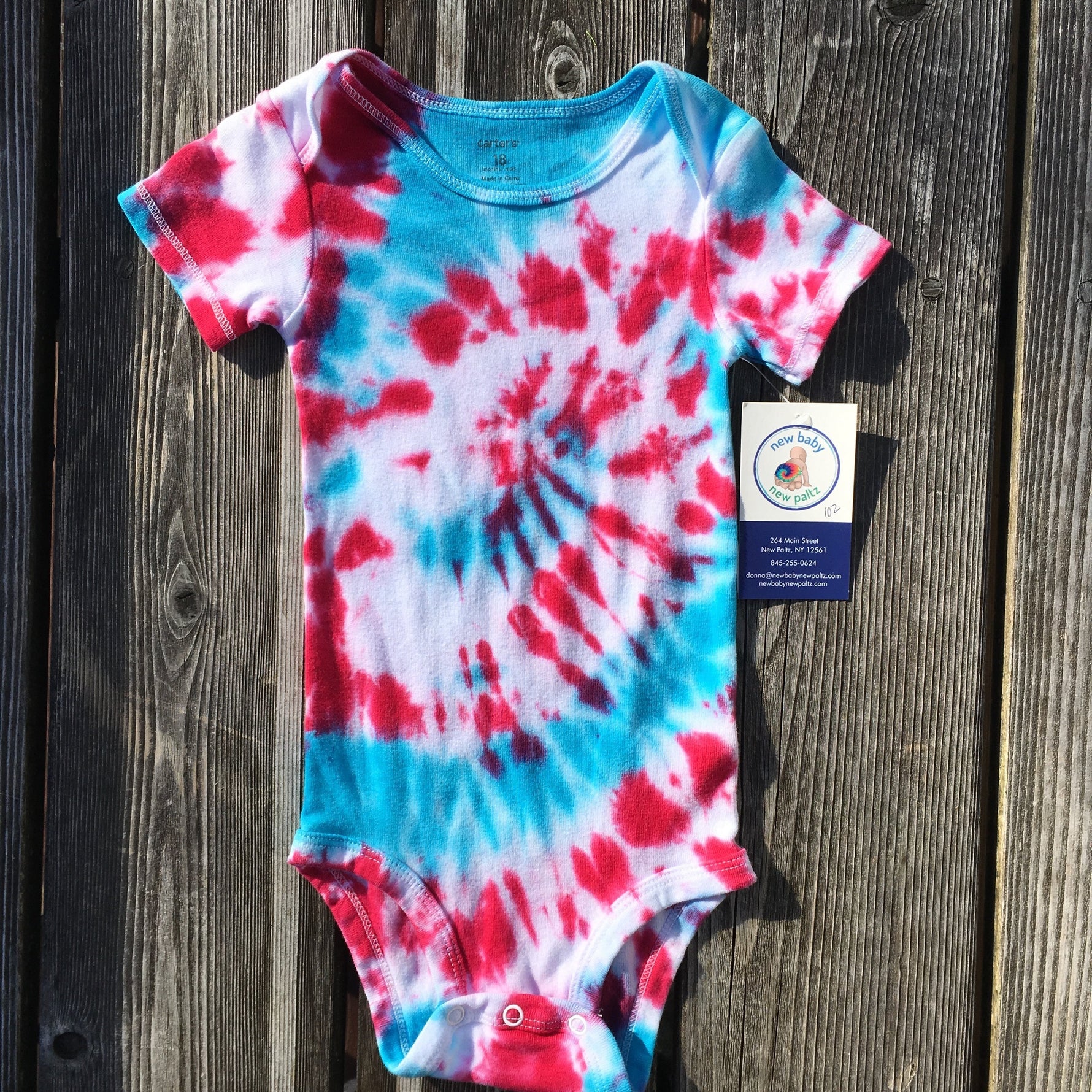 Tie Dye Onesie - New Baby New Paltz