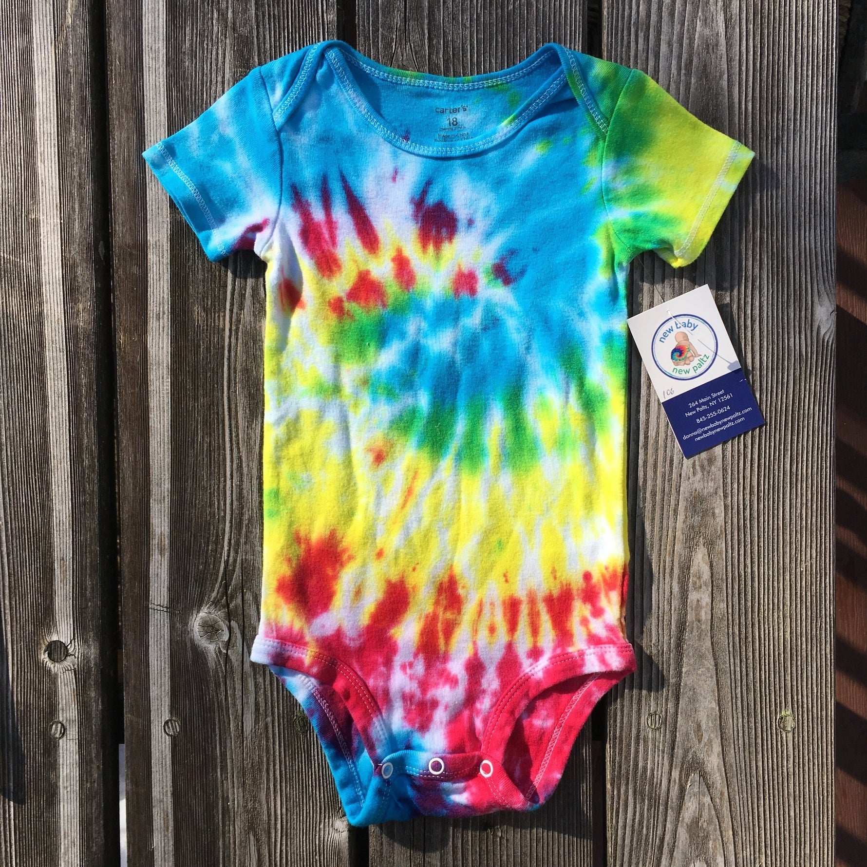 Tie Dye Onesie - New Baby New Paltz