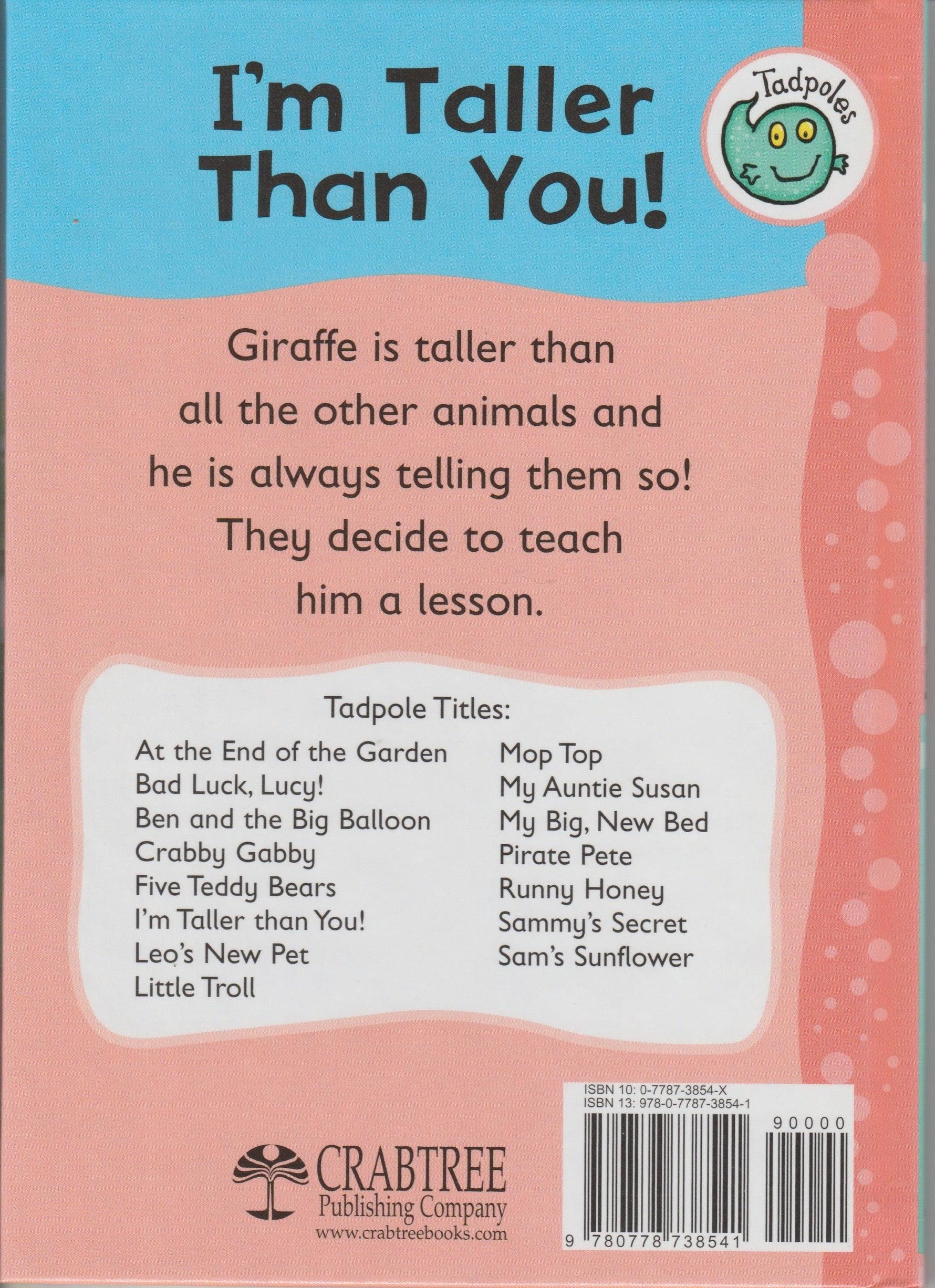 Tadpoles Early Readers - I'm Taller Than You - New Baby New Paltz