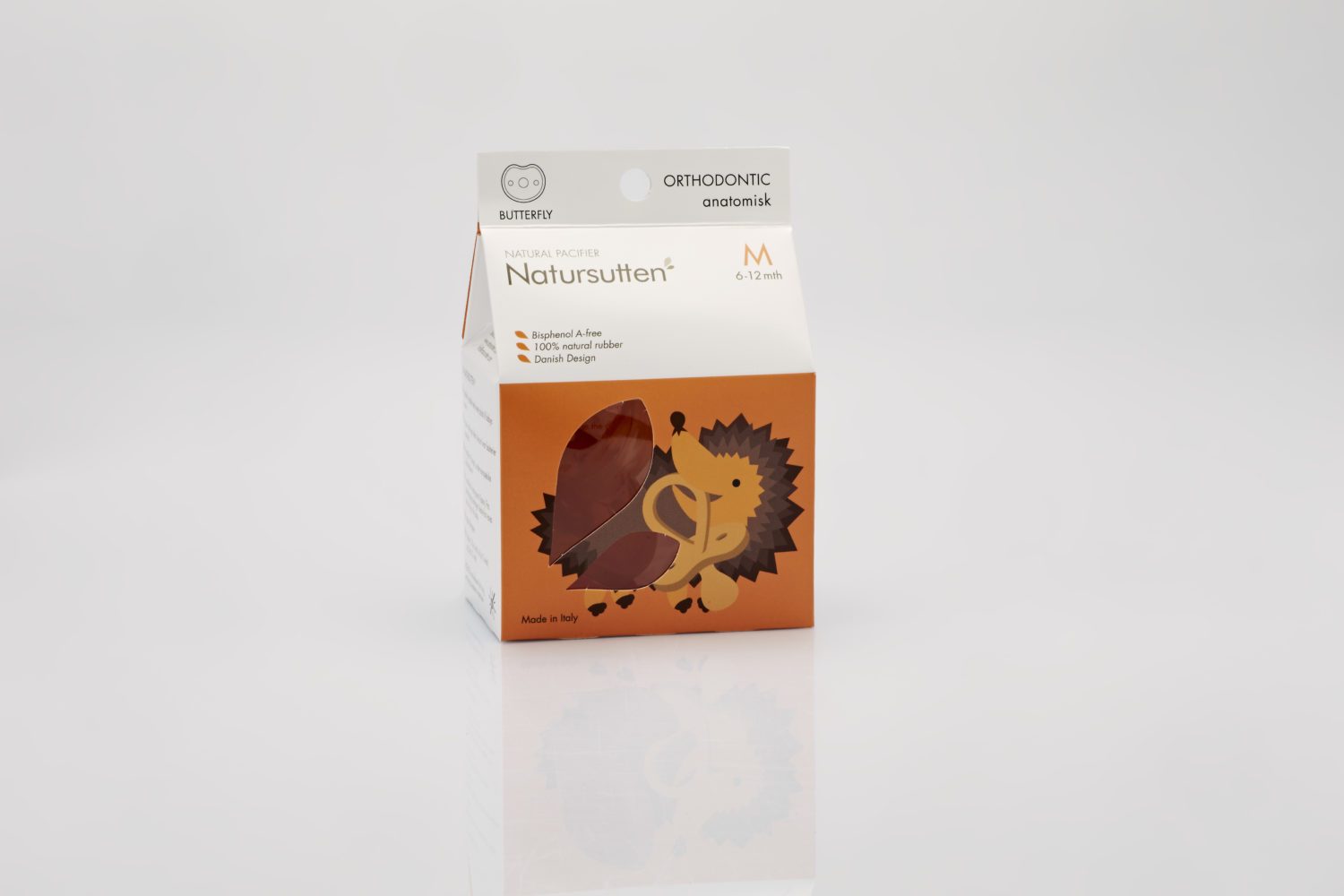 Natursutten Butterfly Orthodontic Pacifier | Medium - 6 to 12 months - New Baby New Paltz