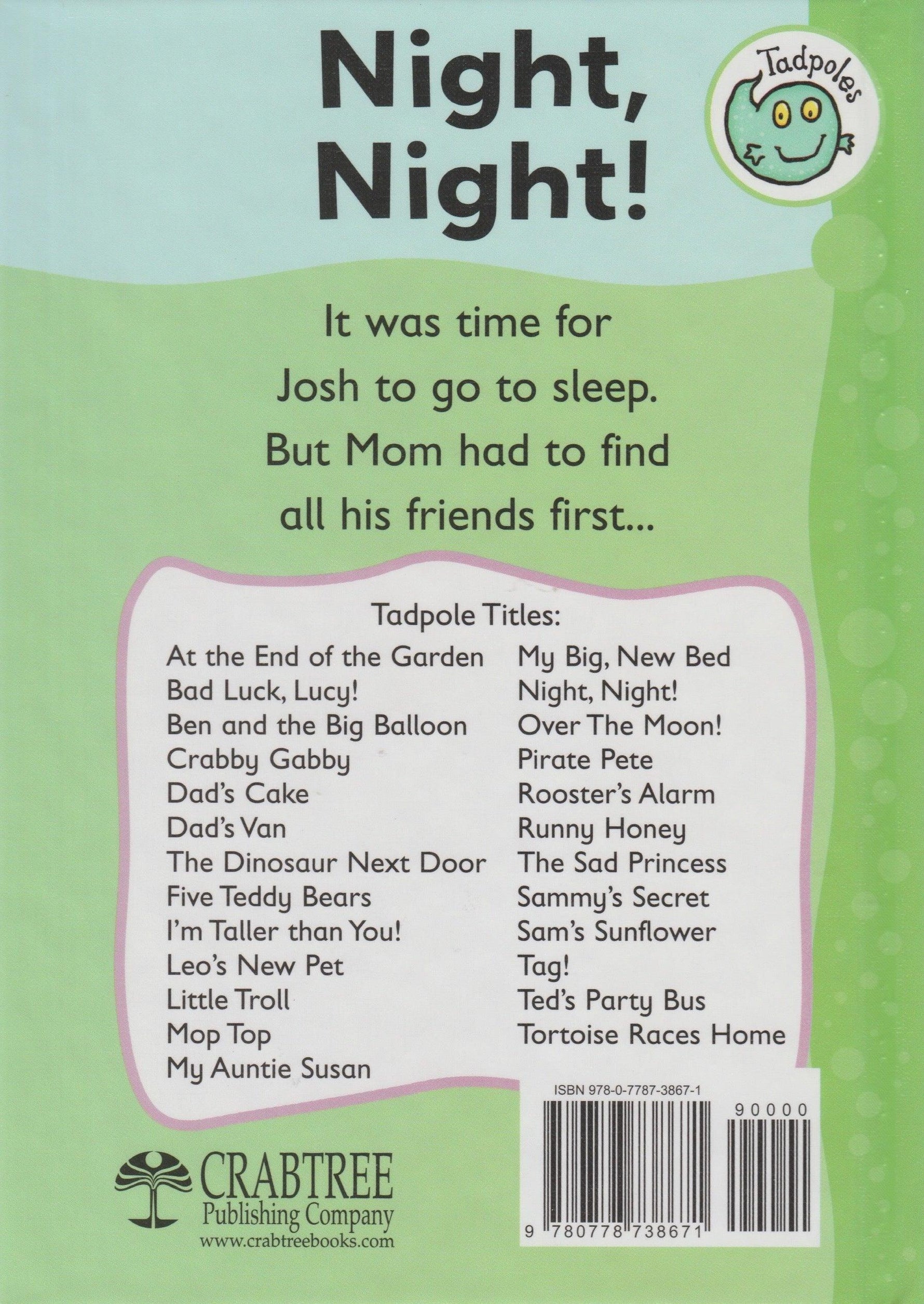 Tadpoles Early Readers - Night, Night! - New Baby New Paltz