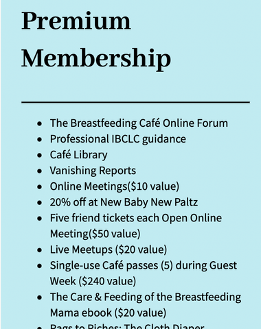 Breastfeeding Café Community Membership