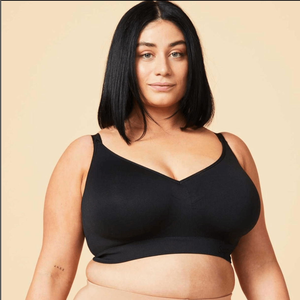 Cake Maternity Sugar Candy Basic Nursing Bralette (for G-K cups) black - New Baby New Paltz