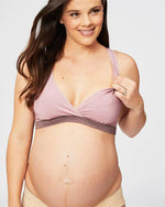 Cake Maternity Milk Bamboo Sleep and Nursing Bra Mauve - New Baby New Paltz