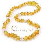 Inspired By Finn Baltic Amber Necklace 15" - New Baby New Paltz