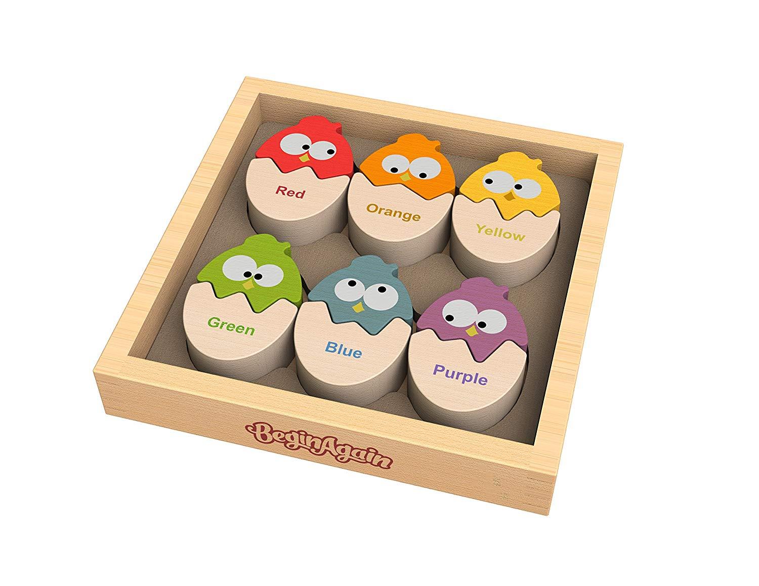 BeginAgain Color N Egg Bilingual Spanish Sorter Puzzle - New Baby New Paltz