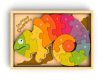 BeginAgain Counting Chameleon Bilingual Puzzle - New Baby New Paltz