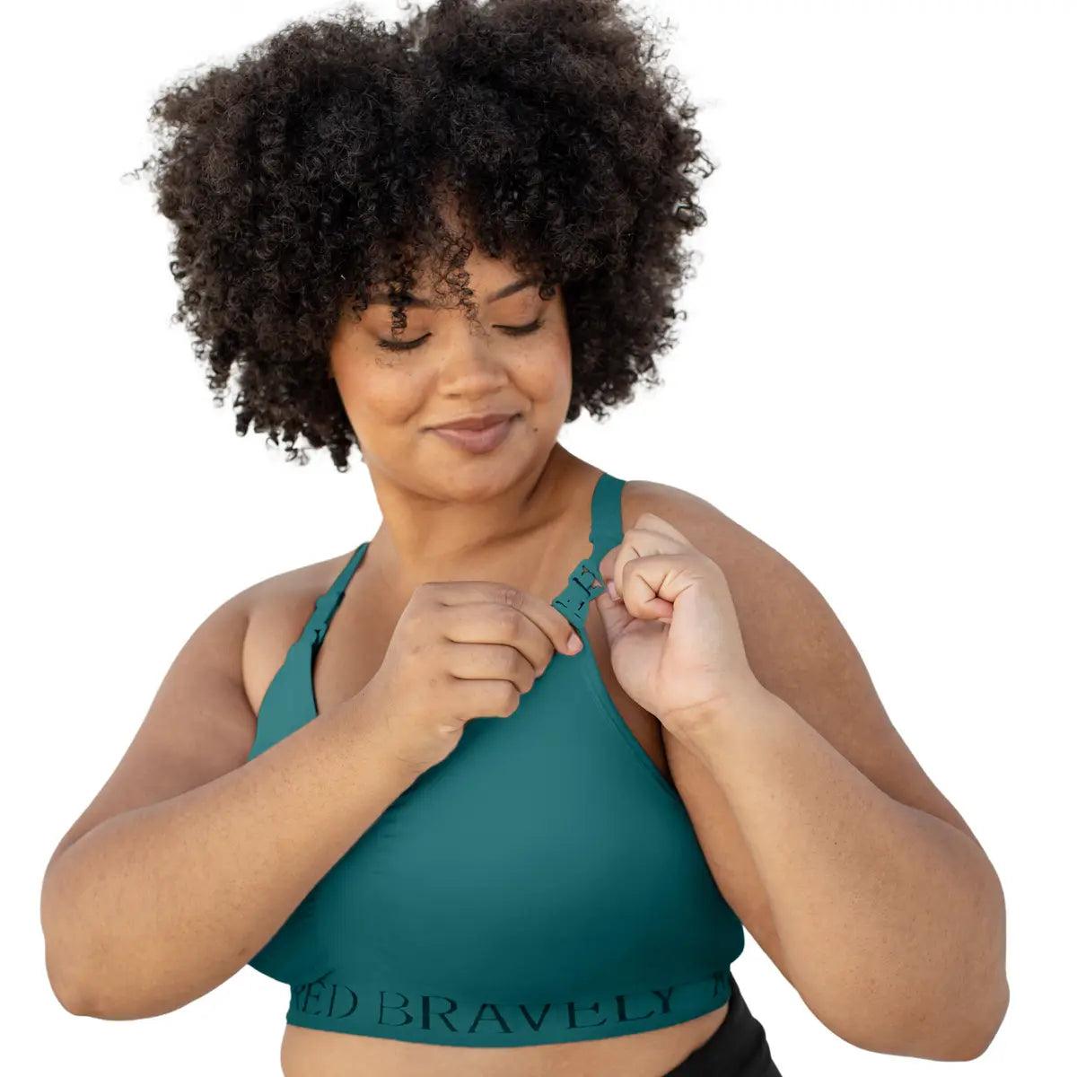 Kindred Bravely Sublime® Hands-Free Pumping & Nursing Sports Bra Teal - New Baby New Paltz